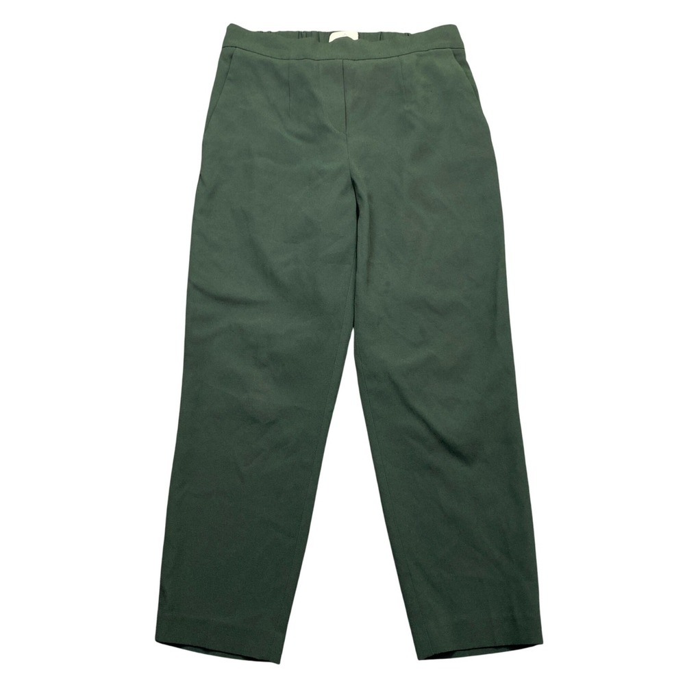 Babaton Aritzia Dexter Pant Dark‎ Green Tapered Cropped Dress Pants Size 2